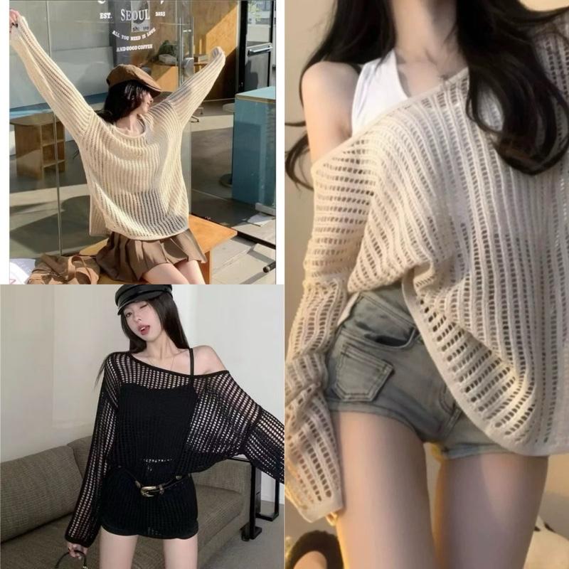  Áo Lưới Mềm Bigsize Áo Lưới Phom Rộng Cá Tính Cho Nữ Chuppy  50-92Kg - A317 G245 