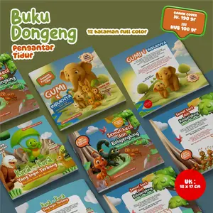 Buku Dongeng Cerita Anak | 12 Halaman Fullcollor | Buku Cerita Hewan | Buku Dongeng Sebelum Tidur