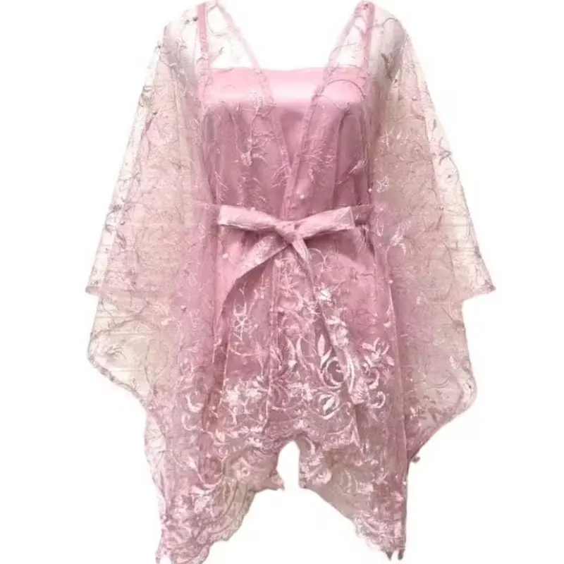 Outer Brukat Cape Brukat Tile Mutiara Kebaya Simple Cape Brukat One Shoulder Outer New Fashion Tile Kebaya Wisuda Lamaran Baju Tunangan Modern 3