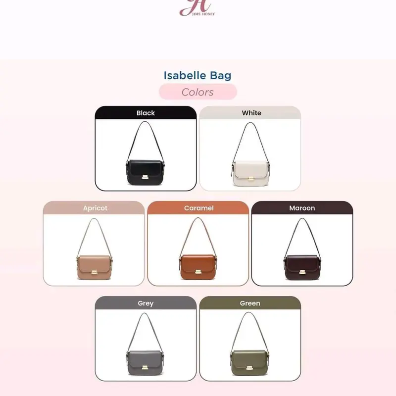 JIMS HONEY ISABELLE BAG TAS SELEMPANG WANITA JIMSHONEY SHOULDER BAG FREE 2 TALI 2