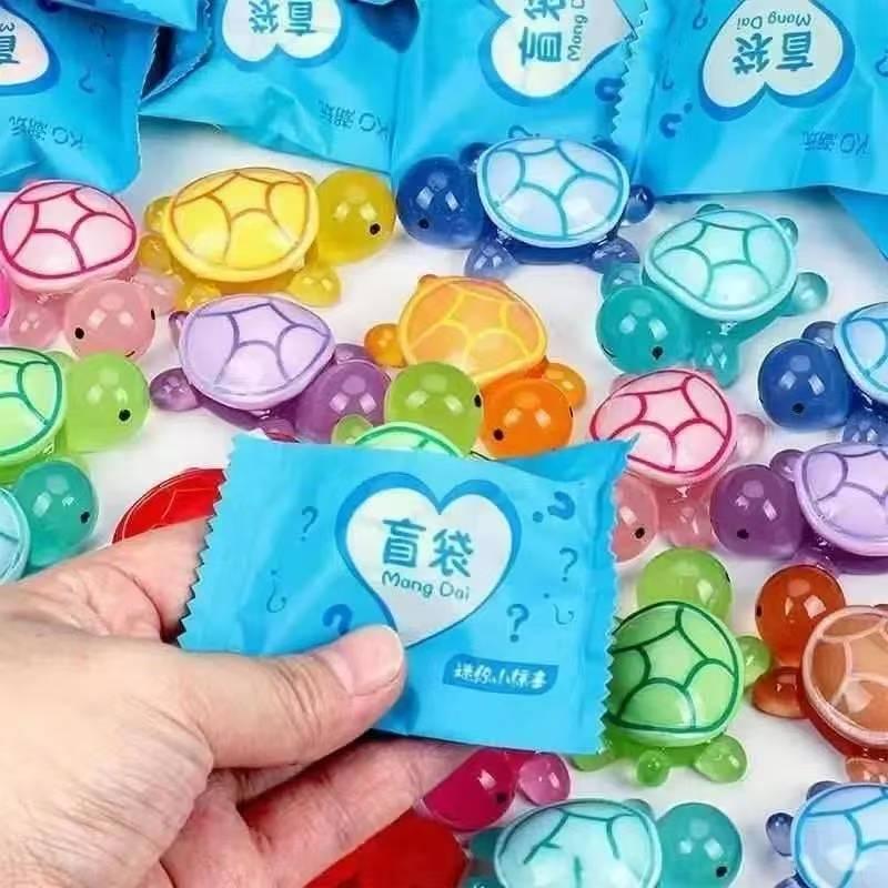 Product Introduction of Multi color luminous turtle blind bag model toys 2