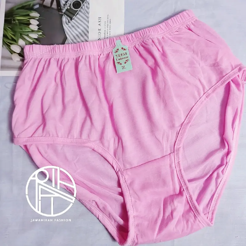 Celana Dalam Cewek Dewasa Jumbo 120Kg Katun High Quality Lembut Celana Bumil Nyaman 6L 5L 4L 3L || Jawahirah fashion 4