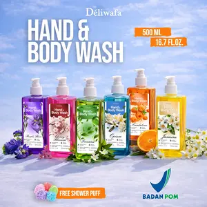 [Free Shower Puff] Deliwafa - Hand & Body Wash | Body Care | Sabun Mandi