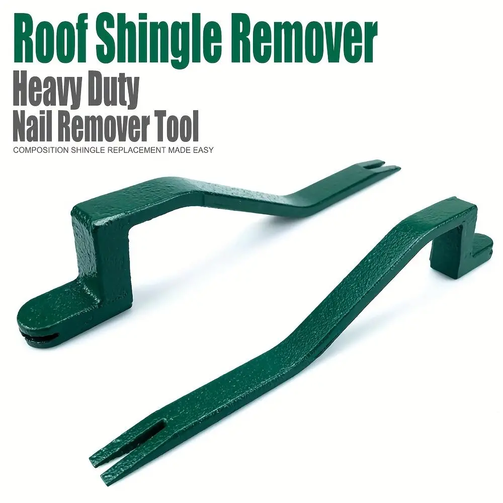 Roof Snake Tool Shingle Pry Bar Heavy Duty Nail Remover Tool Roof Shingle Remover Professional Roofing Tools Heavy-Duty Multi-Purpose Roof Shingle Remover Tool - Durable Metal Construction, Easy Roofing and Woodworking
