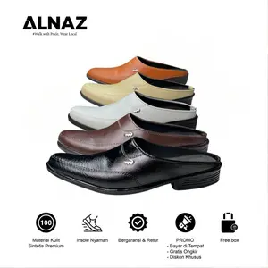 Alnaz Sepatu Slip On Pria Anti Slip Model Selop Nyaman Praktis untuk Kerja Kuliah & Aktivitas Harian Ukuran 38-46 Shoes