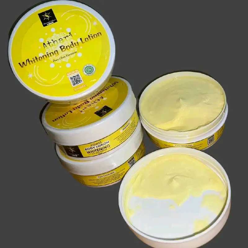 (2 POT) HB Athari Glow 250ML with Extra Whitening Body Lotion Cocok Untuk Semua Jenis Kulit 1