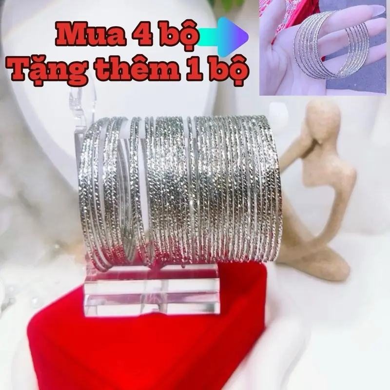 Xi men chạm sao inox, đủ size 48-56, chất liệu inox không dị ứng-không bay màu, mua 4 bộ tặng 1 bộ