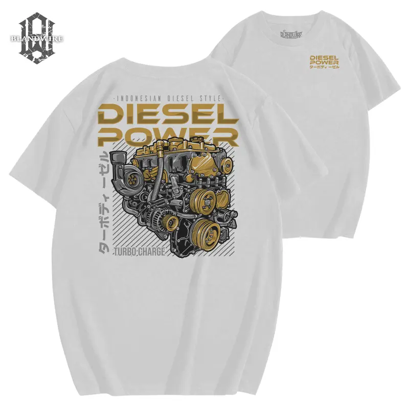 Blandwire Original Branded Diesel Power | TSHIRT OTOMITIF | Kaos distro | Kaos Otomotif Limited | DP2 Sablon Nyaman Cotton Tebal Katun Keren Hitam Nyaman Lembut Plastisol 2