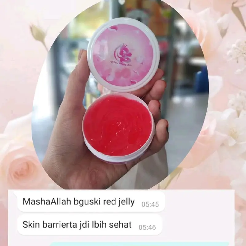 (eceran)GlOWING RED  GEL by D'sars BEAUTY skin.(1 pcs red gel ) untuk semua jenis kulit . berminyak berjerawat dan ber plek.bpom approve .dok.oky approve Mencerahkan Perawatan Pelembab 3