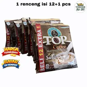 Top coffee susu 1 renceng 13 pcs