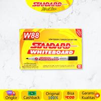 Gambar Standard - W88 Whiteboard Marker ( Spidol yang bisa dihapus ) - Tinta Hitam, Isi 12 Pcs dari Standardpen Official Kota Administrasi Jakarta Pusat 1 Tokopedia