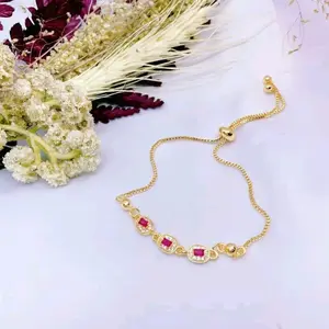 Gelang Serut Berlian Bermata Tiga untuk Wanita dan Anak Perempuan - Bracelets