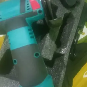 ToolZone Mesin Gerinda Tangan Cordless Brushless Baterai Mini Angle Grinder 3 Inch Alat Potong Besi Kayu Poles Multifungsi + Koper