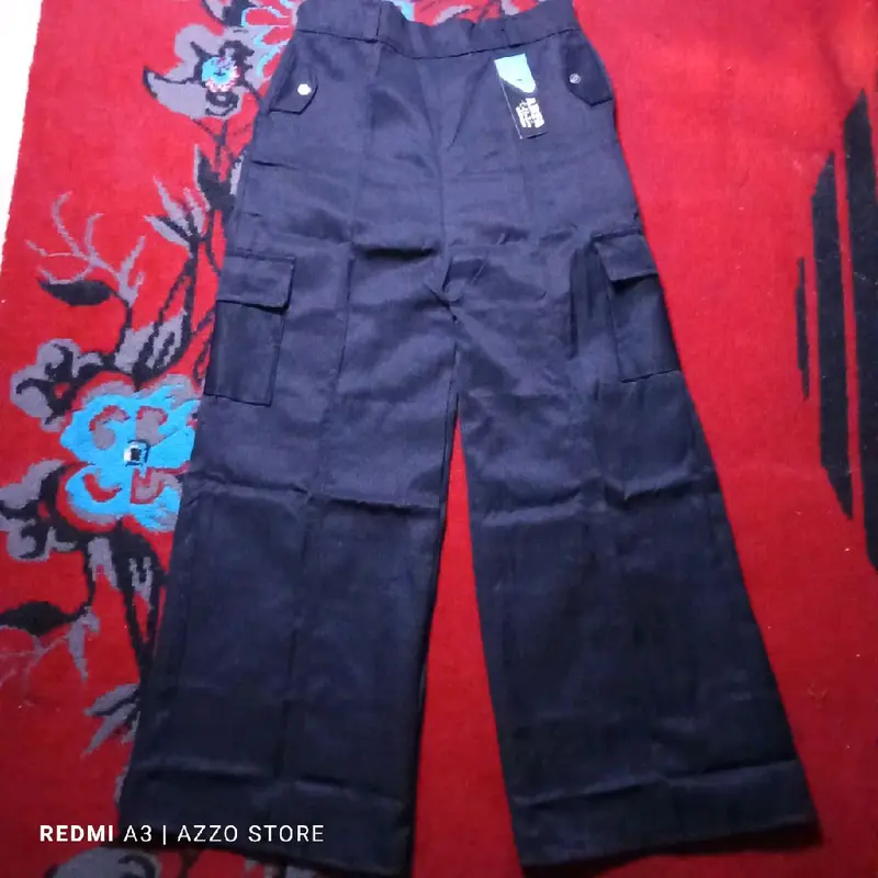 Cargo Ban Wanita Celana Panjang Murah dan Style Kekinian kulot Twill unsex regular 6