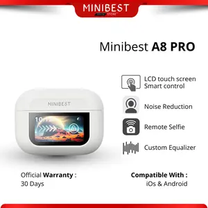 [ Ekslusif LIVE ] Minibest Smart Touch Screen TWS Headphone Earphone Bluetooth V5.4