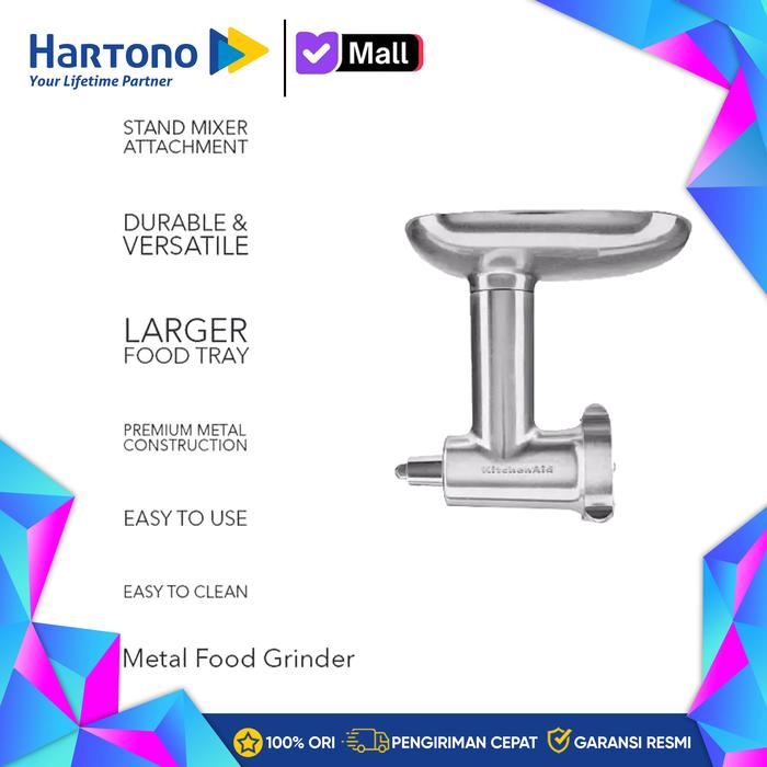 Gambar KitchenAid Stand Mixer Attachment Metal Food Grinder KSMMGA dari MyHartono Kota Administrasi Jakarta Selatan Tokopedia