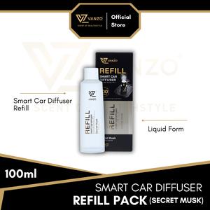 VANZO Smart Car Diffuser Refill Pack (Secret Musk) 100ml