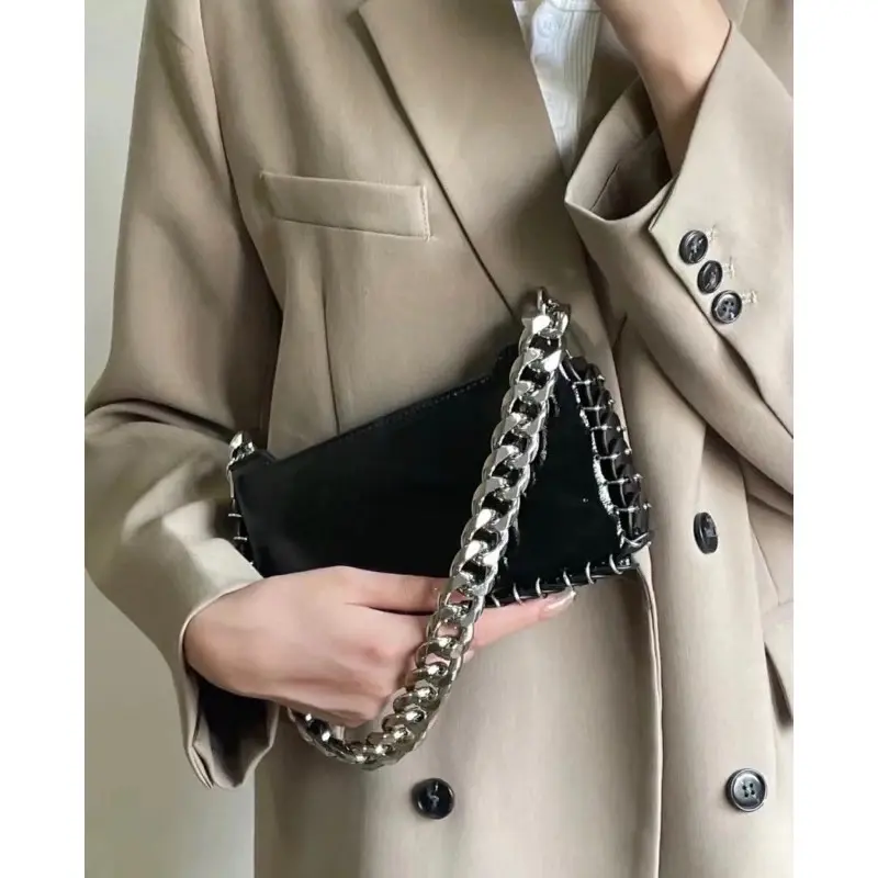 ￼Tas Selempang Kulit Wanita Dompet Hp Cewek Rantai Mini Handbag GT 009 2
