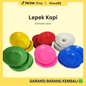 Lepek Kopi | Piring Kecil | Piring Gelas Berkualitas Isi 12 Murah Meriah - Diskon Besar