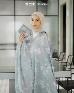 KhadijahLabel Mukena Dewasa Traveling Parasut Premium Jumbo Motif 2 in 1 Mukenah Muslim Terbaru Evelyn
