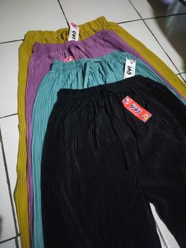 Product Review of BIG SALE.!! KULOT PLISKET LIDI HIGHWAIST  50 RIBU DAPAT 4 PCS Celana Bawahan panjang Wanita Rib from A**_ 1
