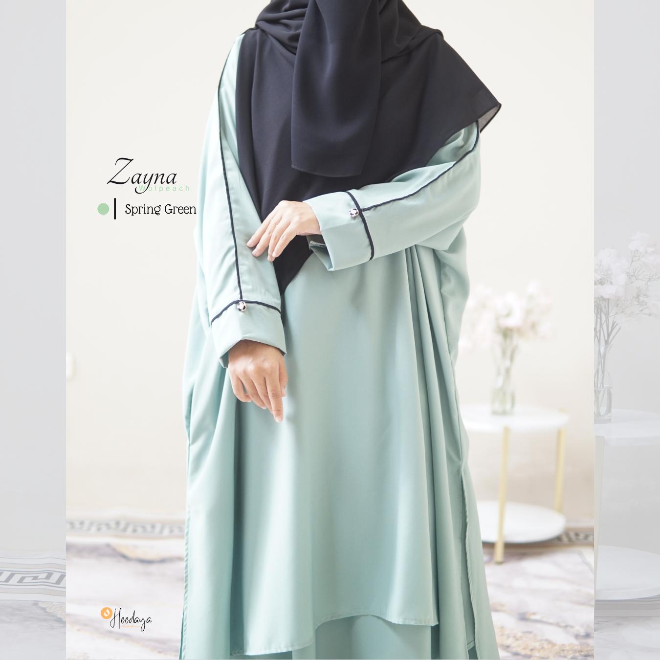 Heedaya - Tunik Batwing ONE SET Wolvis Kekinian, Busui Friendly, Dengan List Kancing