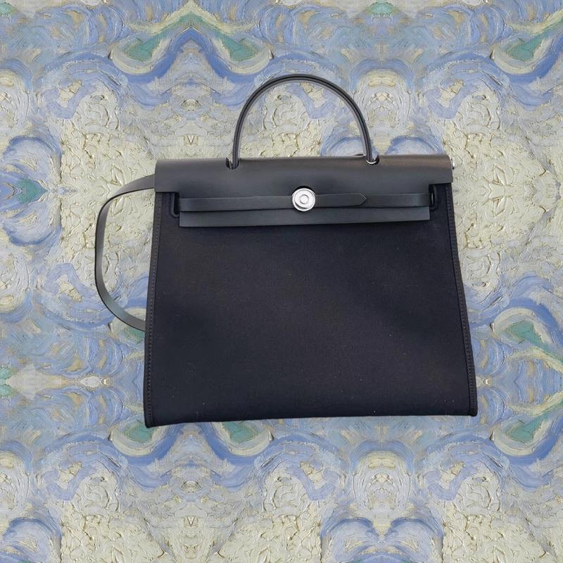 Product Introduction of 30cm Canvas with Calf Leather Sling Bag [Another Bag] 2
