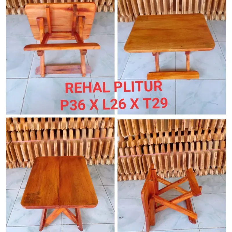 REHAL KAYU/MEJA LIPAT KAYU KUAT KOKOH ANTI RAYAP/MEJA NGAJI/TPA/MEJA LAPTOP/MEJA NGONTEN/MEJA KECIL PRAKTIS 1
