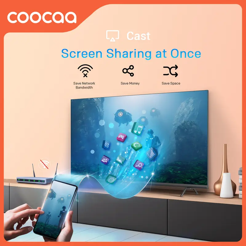 [EXCLUSIVE - PUTRA SIREGAR] TV COOCAA S3U 32Inch Smart TV - OS COOLITA - HD - Bazel Less - Dolby Audio - Browser/Youtube - USB/HDMI/LAN/WIFI 4