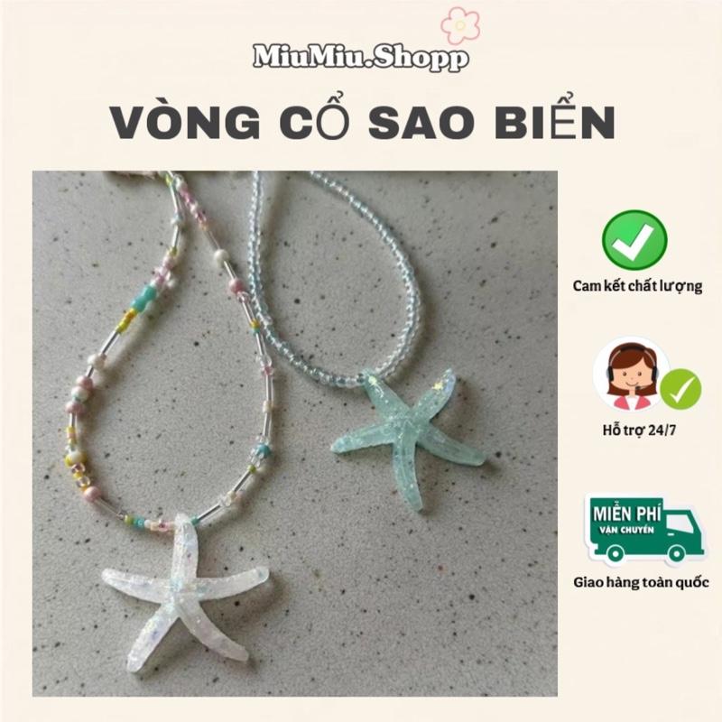 [HÀNG SẴN] Vòng cổ sao biển xinh xắn dành cho nữ, phụ kiện đi biển, phụ kiện thời trang xinh đeo cổ