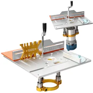 Router Table Insert Plate +Lift Device Electric Wood Milling Flip