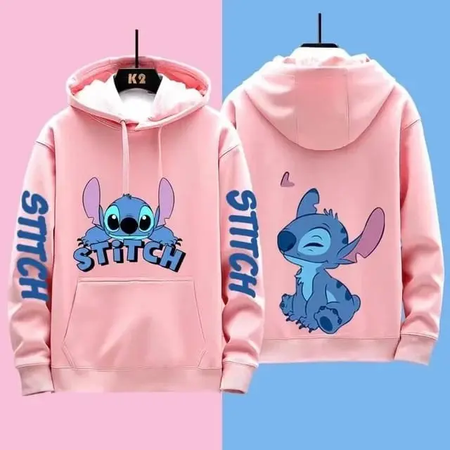 Atasan Anak Kekinian Hoodie Anak Design STITCH TERBARU Pakaian Pria Wanita Kekinian Modis Casual Fashion Anak terkini Bahan Tebal Baju Musim Dingin Jaket Anak S M L XL XXL hitam putih baby pink baby blue Hoodie Anak Polos Jaket Anak Murah Baju Anak 1