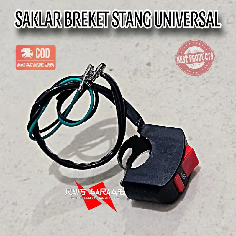Saklar Breket Stang Universal PCX Scoopy KLX Semua Jenis Motor Berkualitas - Motorcycle Lampu Aksesoris 4