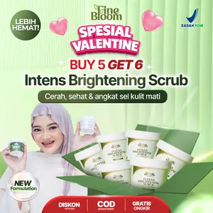 [PAKET BUNDLING] BUY 5 GET 6 PCS FINEBLOOM Intens Brightening Scrub 10% Niacinamide | Body Scrub untuk Mencerahkan Tubuh dan Kaki