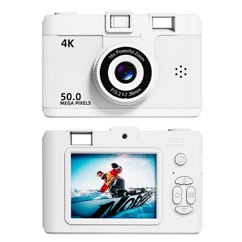 [COD] Kamera Digicam 50MP 8X Zoom Kamera Digital Pocket LCD 2,4 Inci 4K Vlog Anti Goyang Filter Camera Digital Mini（Free Kartu memori 32G + Tali Gantungan） Dslr 6