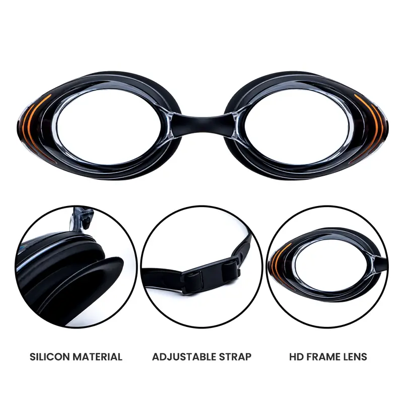 Kacamata Renang Anti Fog Berrybarton 1054 Frame Sport Pria Wanita 4
