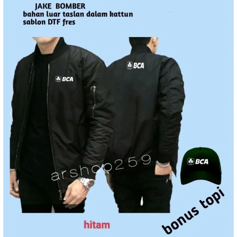 JAKET BOMBER BCA TERBARU TERMURAH DAN TERLARIS