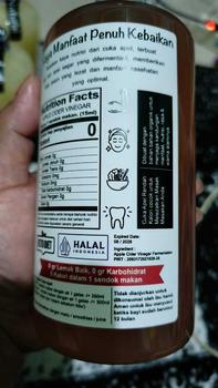 Product Review of NUTRIFARM CUKA APEL 500ML WITH MOTHER CUKA APEL 500 ML organik from Y**i S**i 3
