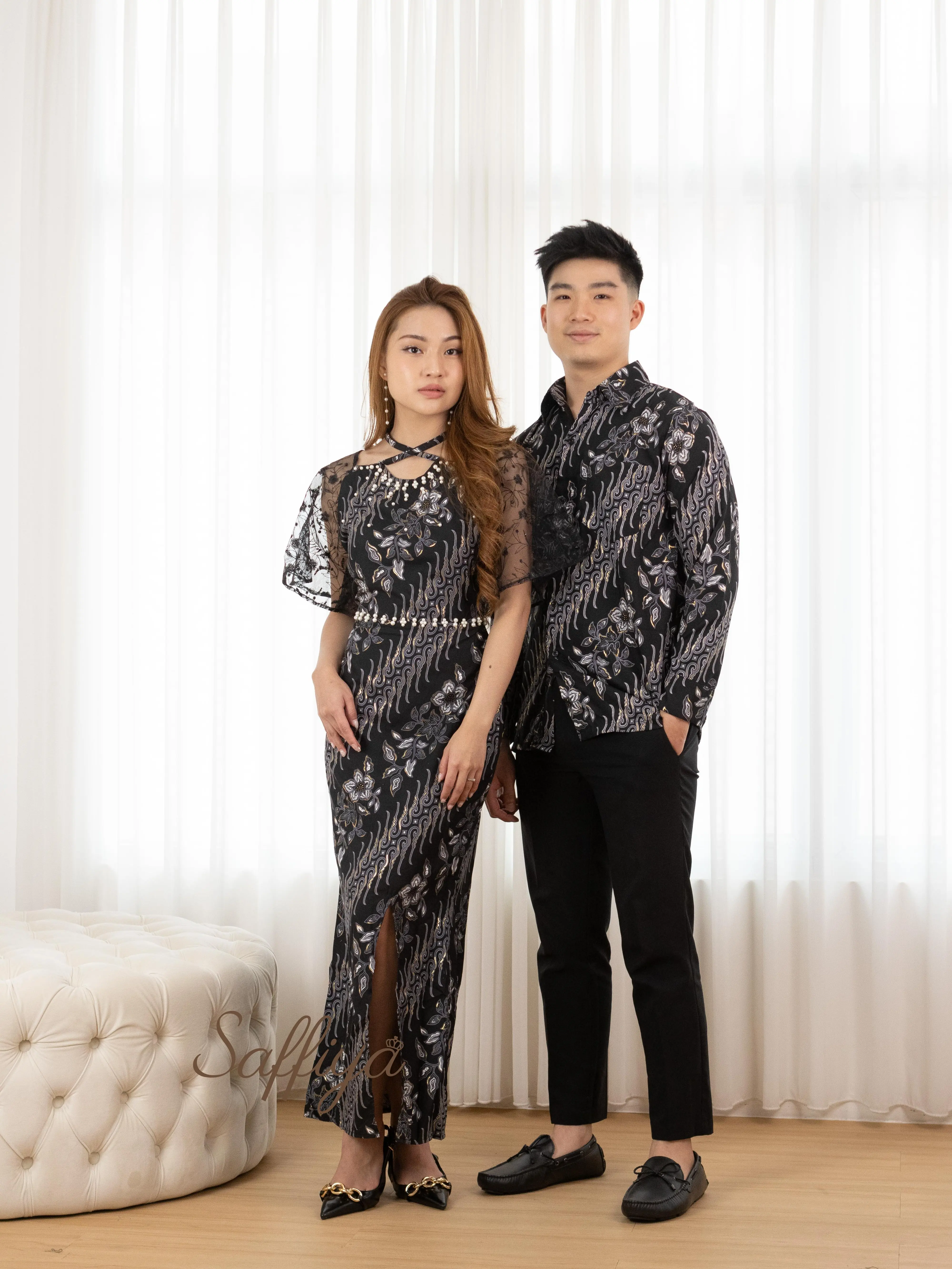 SAFFIYA - DRESS & KEMEJA BATIK Marelene (PREMIUM) / M,L,XL,XXL / Dress Lebaran / Dress Natal / Dress Pesta / Dress Kondangan / Dress Batik