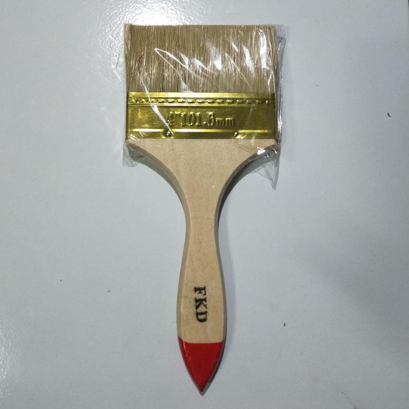 KUAS CAT TEMBOK CAT BESI 4 INCH KUAS CAT KAYU PAINT BRUSH 4" BULU LEMBUT TEBAL 3