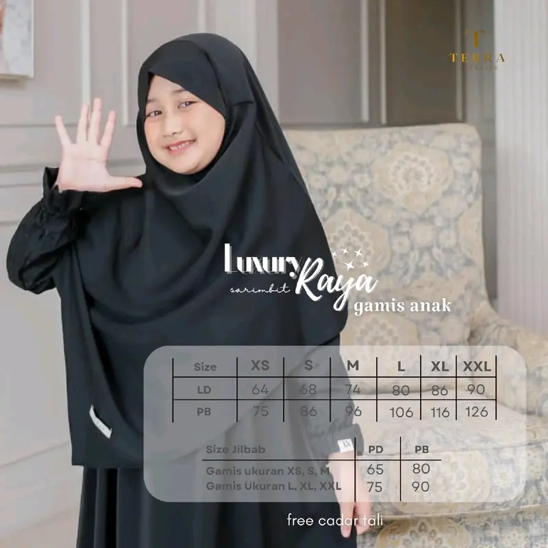 Luxury Raya  Sarimbit Muslim Gamis Lebaran Setelan Wanita Pasangan 7