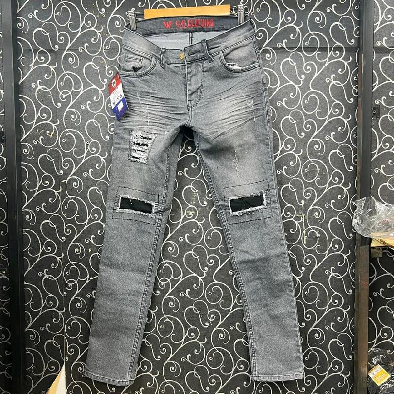 Celana jeans sobek panjang pria keren dewasa slimfit Lembut Nyaman Melar sobekpria Denim Distro Skinny 4