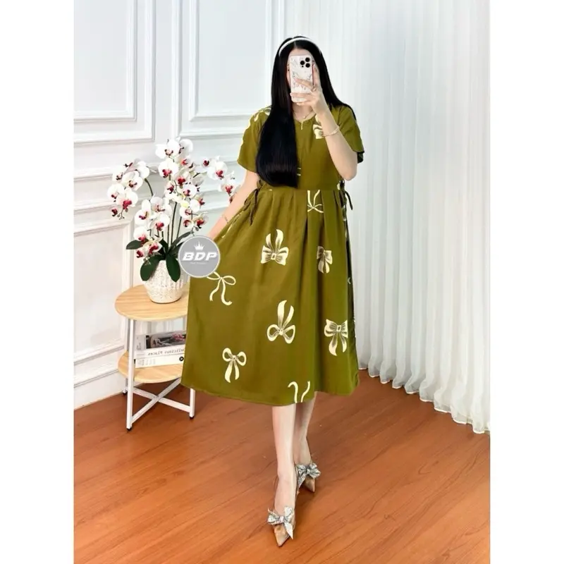 Daster Chibi Rayon Pendek Motif Pita Busui Bumil Resleting Depan Daster Wanita Harian Santai By Farcio Dress Wanita Rayon Adem Kekinian 5
