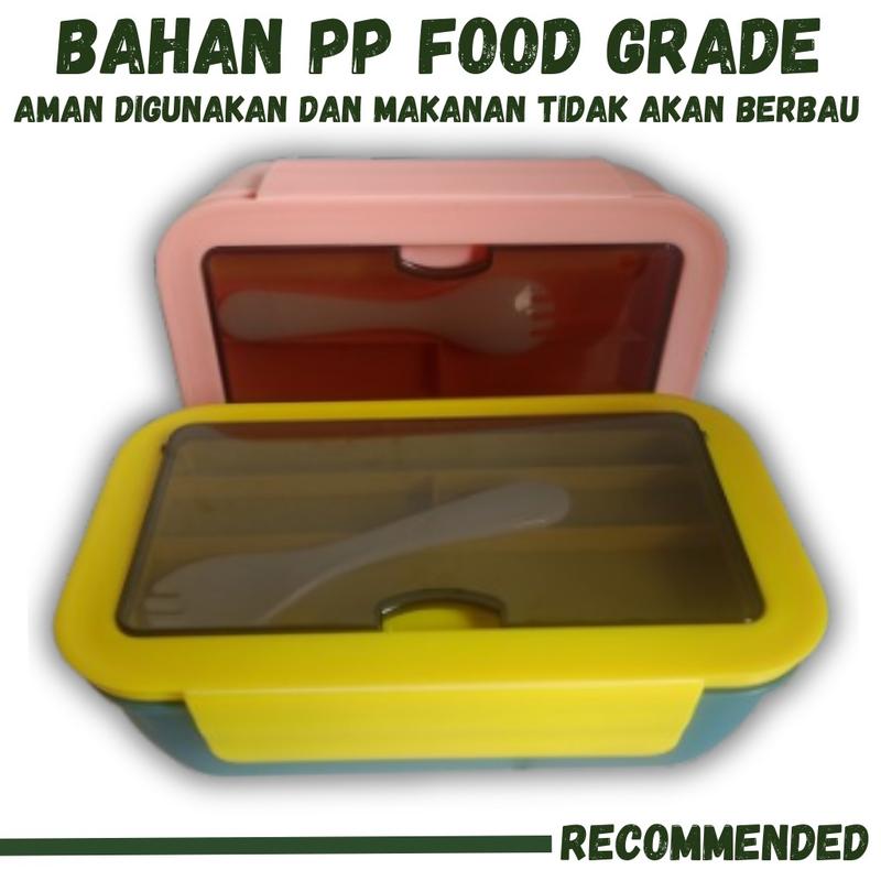 PAKET SPESIAL 1 PCS LUNCH BOX 2 SEKAT 1100 ML DAN 1 PCS TAS LUNCH BOX THERMAL KOTAK BEKAL KOTAK MAKANAN TAS SERBAGUNA 2