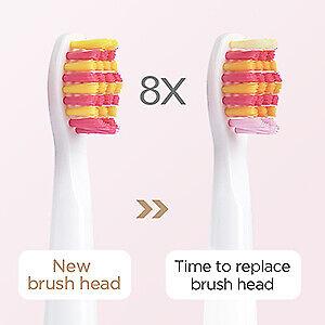 Product Introduction of Fairywill Sonic Electric Toothbrush with 8 Replacement Brush Heads TraveL Case 6