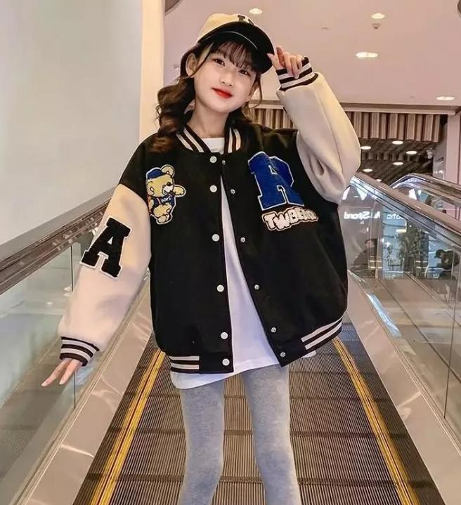 Product Introduction of KG R SMILE KIDS JACKET BOMBER - JACKET BASEBALL ANAK - BAHAN FLEECE GRAMASI 240 - DETAIL SABLON - SWEATER BOMBER ANAK-ANAK 21
