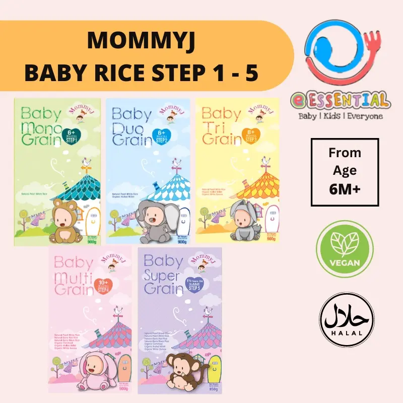 MommyJ Baby Rice Grains - Step 1 to 5 - Mono / Duo / Tri / Multi / Super