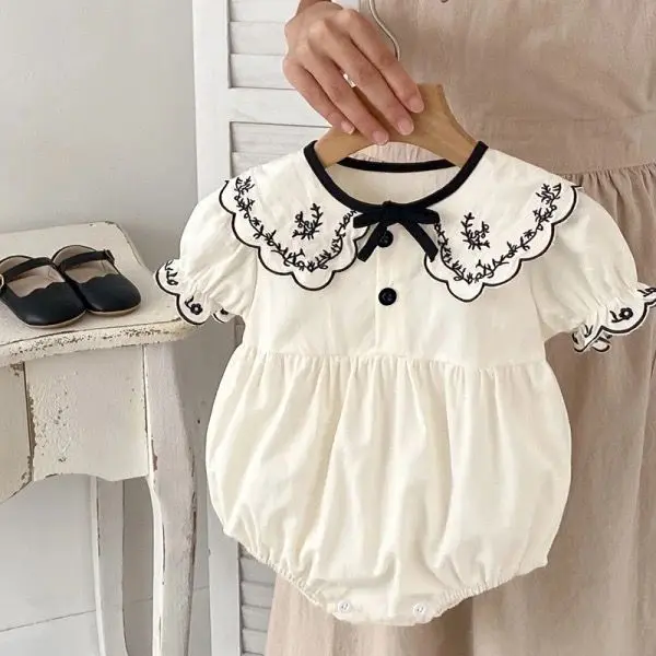 ICHIKA JUMPER SUIT Baju Bando Sepatu Pakaian Anak Cewe Lucu Murah Terlaris Cod Babee Baby Shop French pao Lona 7