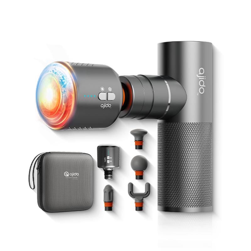 Máy Massage Cao Cấp Ajido Mini Q6 - Mát Xa Chuyên Sâu, Giảm Đau Nhức Cơ, Tích Hợp Đầu Massage Nóng & Lạnh