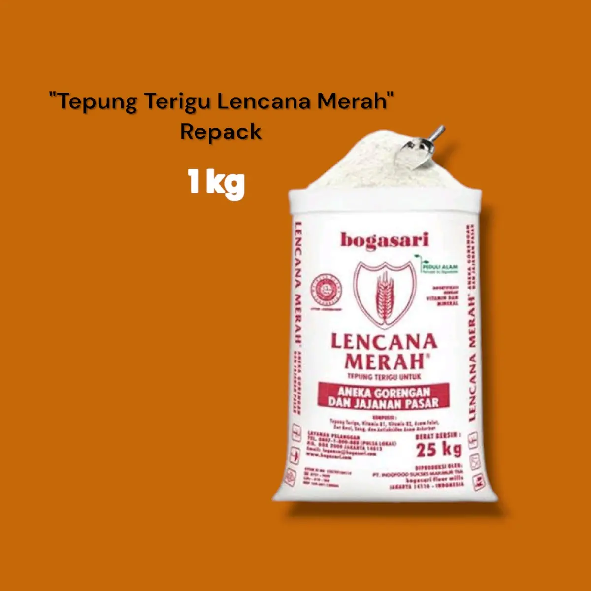 tepung terigu Lencana Merah - 1kg